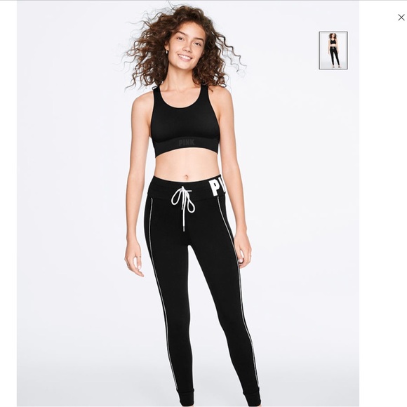 ❤️Pink Cotton High Waist Campus Leggings ❤️ - Picture 2 of 6